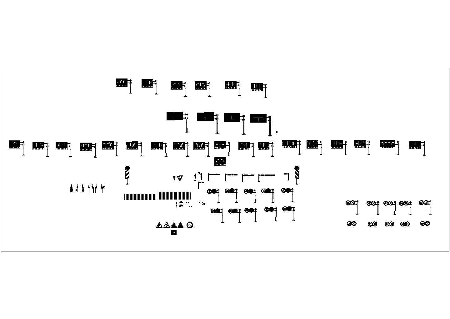 某交通标志图CAD详细完整节点图纸