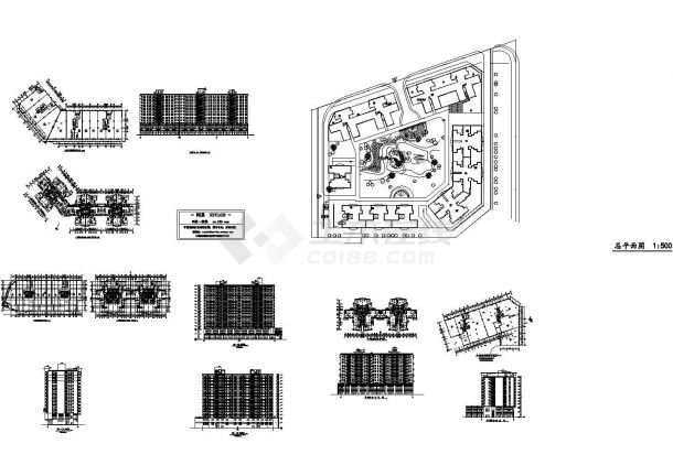 某花园小区施工图-图一