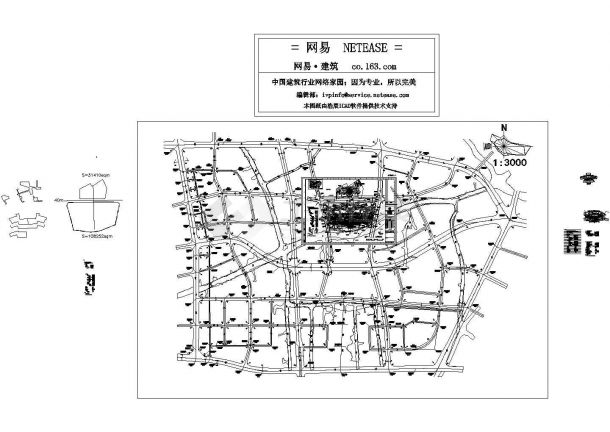 某行政管理中心总平布局图-图二