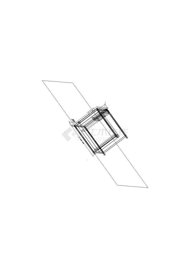 某电脑台CAD详细节点构造平面图-图一