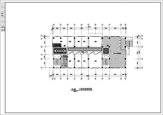 长春市某中餐厅全套装修施工CAD布置图_图1