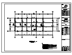 某地上一层现浇钢筋混凝土框架结构设备用房结构施工cad图_设备用房施工-图一