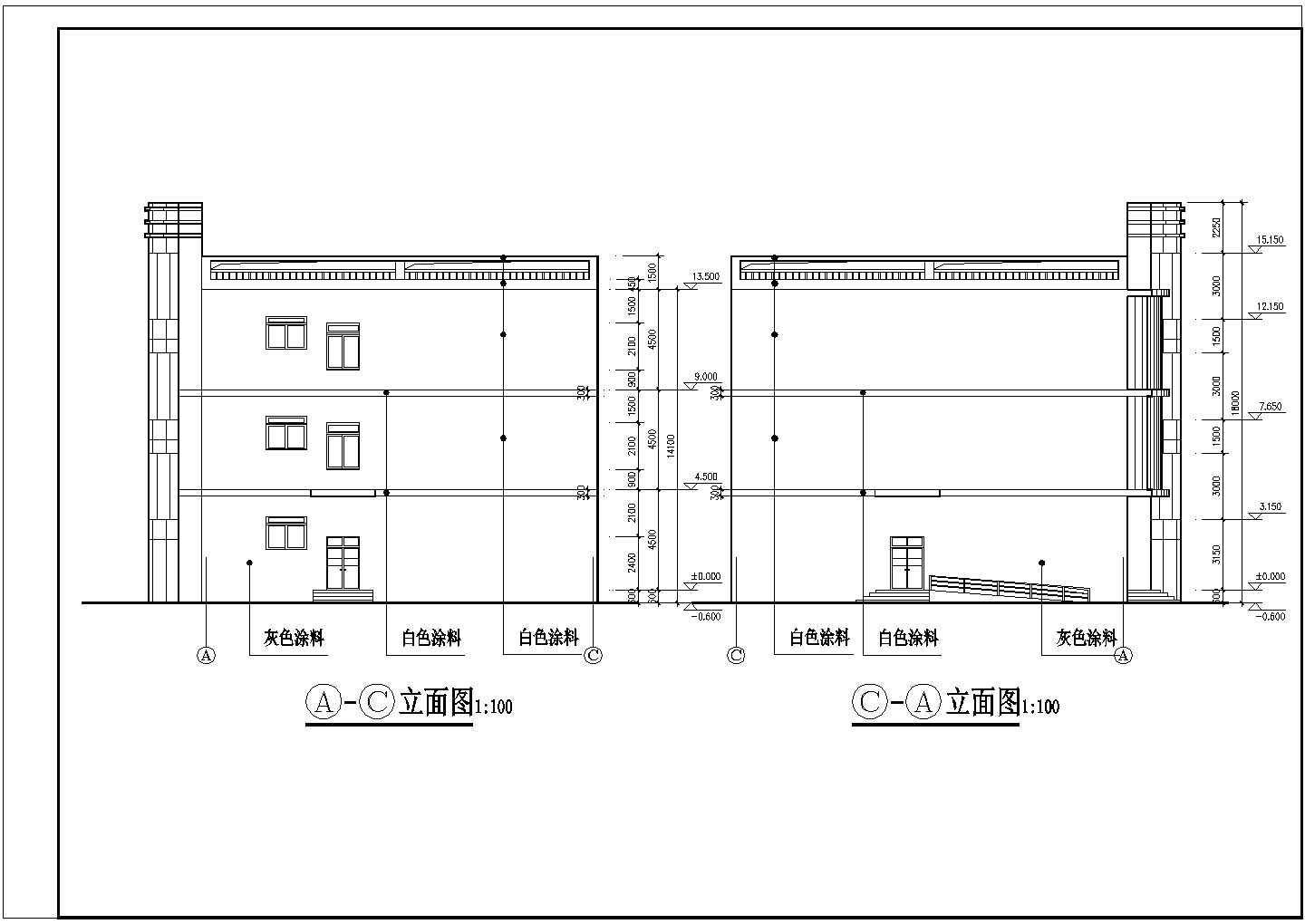 学校食堂建筑规划CAD平面布置图