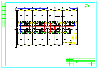 大型中央空调平面系统cad设计图纸_图1