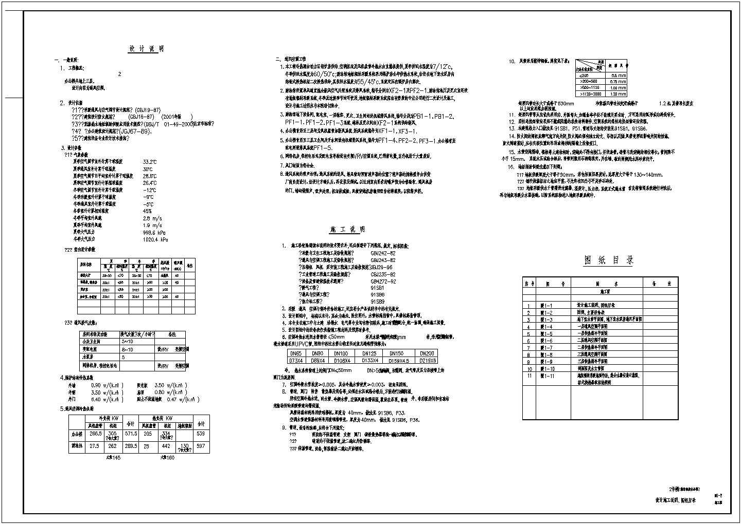 北京市某商业综合体暖通空调系统及动力站设计施工CAD图纸