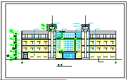 多层自用办公楼建筑cad全套设计施工图-图一