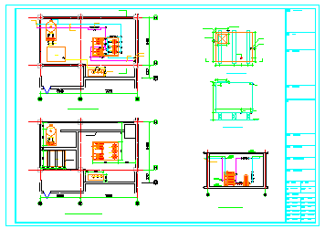鄂尔多斯某小区换热站cad建筑设计施工图纸-图二