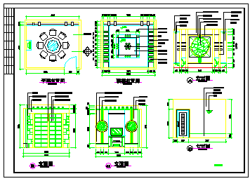  Interior decoration cad design and construction drawing of restaurant - Figure 1