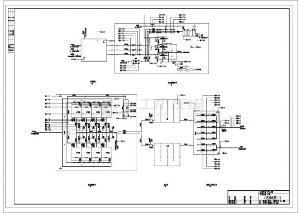 [营口]污水厂全套工艺CAD环保设计详细系统图-图一