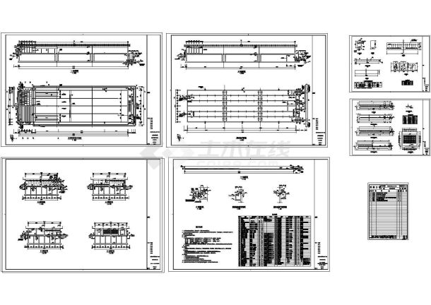 [浙江]给水厂工艺CAD给排水设计全套施工图反应沉淀清水池-图二