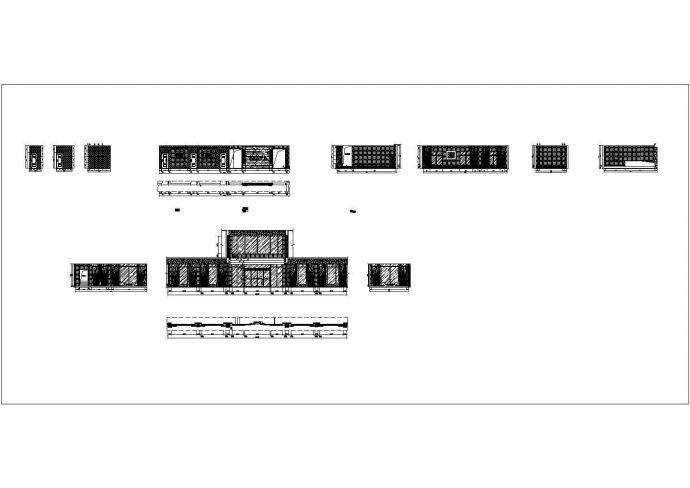 某香悦四季城售楼部一层大厅立面CAD详细节点完整施工图_图1