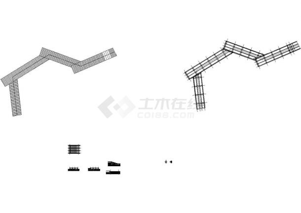 某区域小型栈桥cad详图-图一