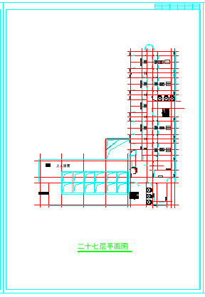 高层商住一体综合建筑cad设计图_图1