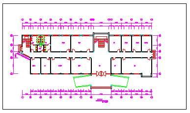 某厂办公楼平餐厅装修建筑CAD设计施工图-图一