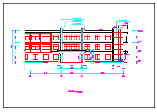 某厂办公楼平餐厅装修建筑CAD设计施工图-图二