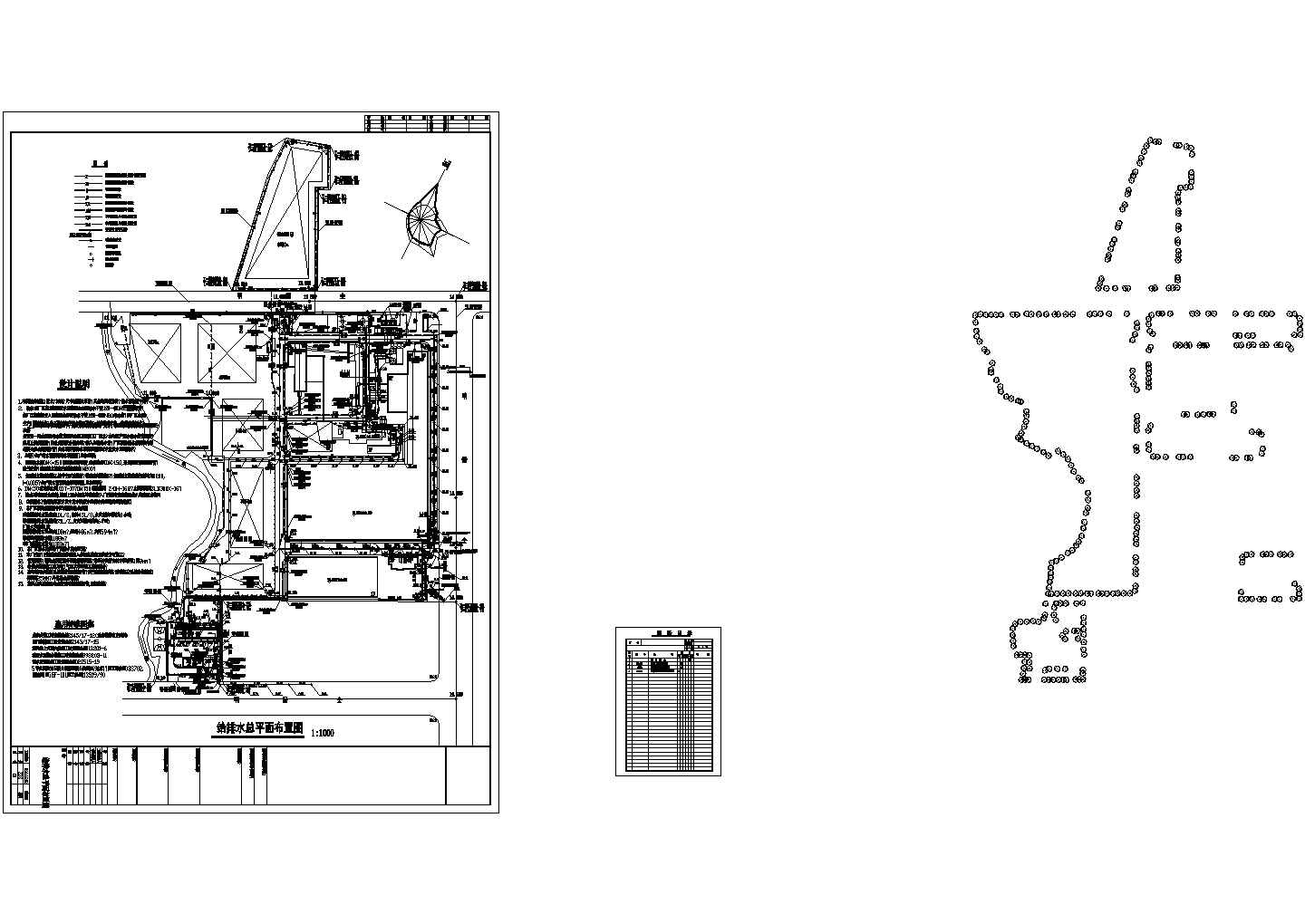 某厂区给排水管道系统总平面图.共一张