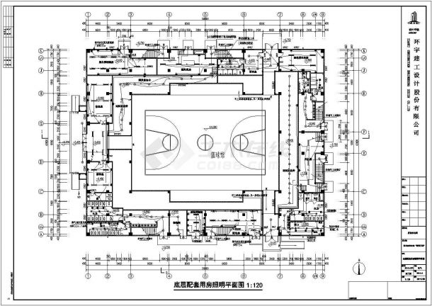 某地区大型体育馆电气CAD套图-图二