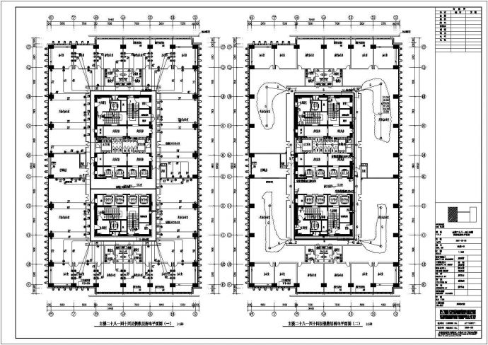 23万平大型超高层甲级办公商业整套弱CAD图纸_图1