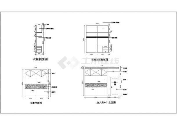 某住宅楼CAD室内设计完整装修施工图-图一