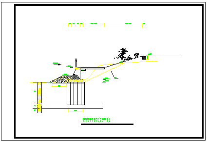黄埔大桥堤防加固断面详细方案设计cad图纸_图1