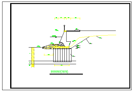 黄埔大桥堤防加固断面详细方案设计cad图纸-图二