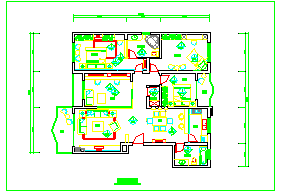 家居室内装潢各房间cad装修设计方案图_图1