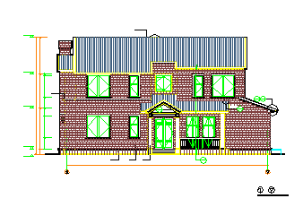 京龙花园别墅整套CAD建筑设计施工图纸