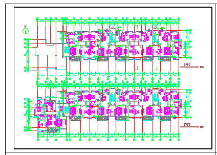 某地区经典多层住宅建筑CAD施工设计图纸-图一