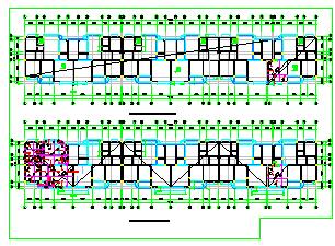 某地经典底框式住宅楼结构设计cad施工图纸_图1