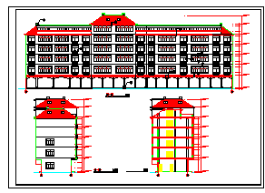 某地经典多层大户型住宅楼建筑设计cad施工图-图一