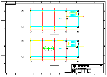 某酒钢初步结构cad设计施工方案图纸