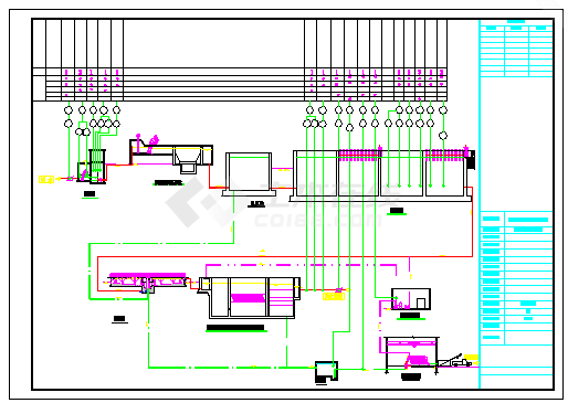 临海某省污水处理厂设计cad电气设备施工图-图二