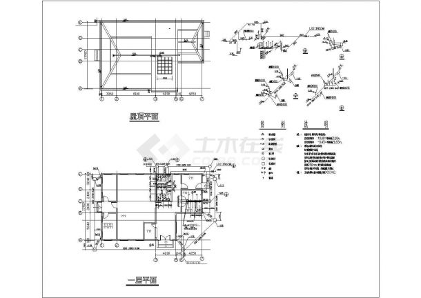 某公园给水系统CAD详细节点施工图纸-图一