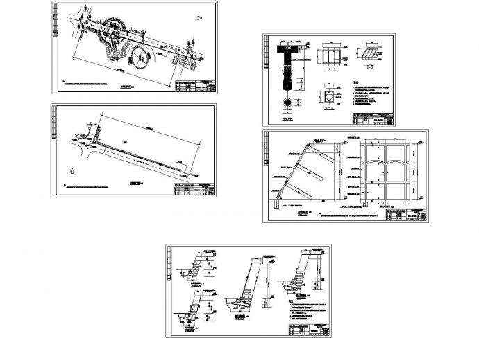 某校区边坡工程悬臂式挡土墙设计cad全套施工图（甲级院设计）_图1