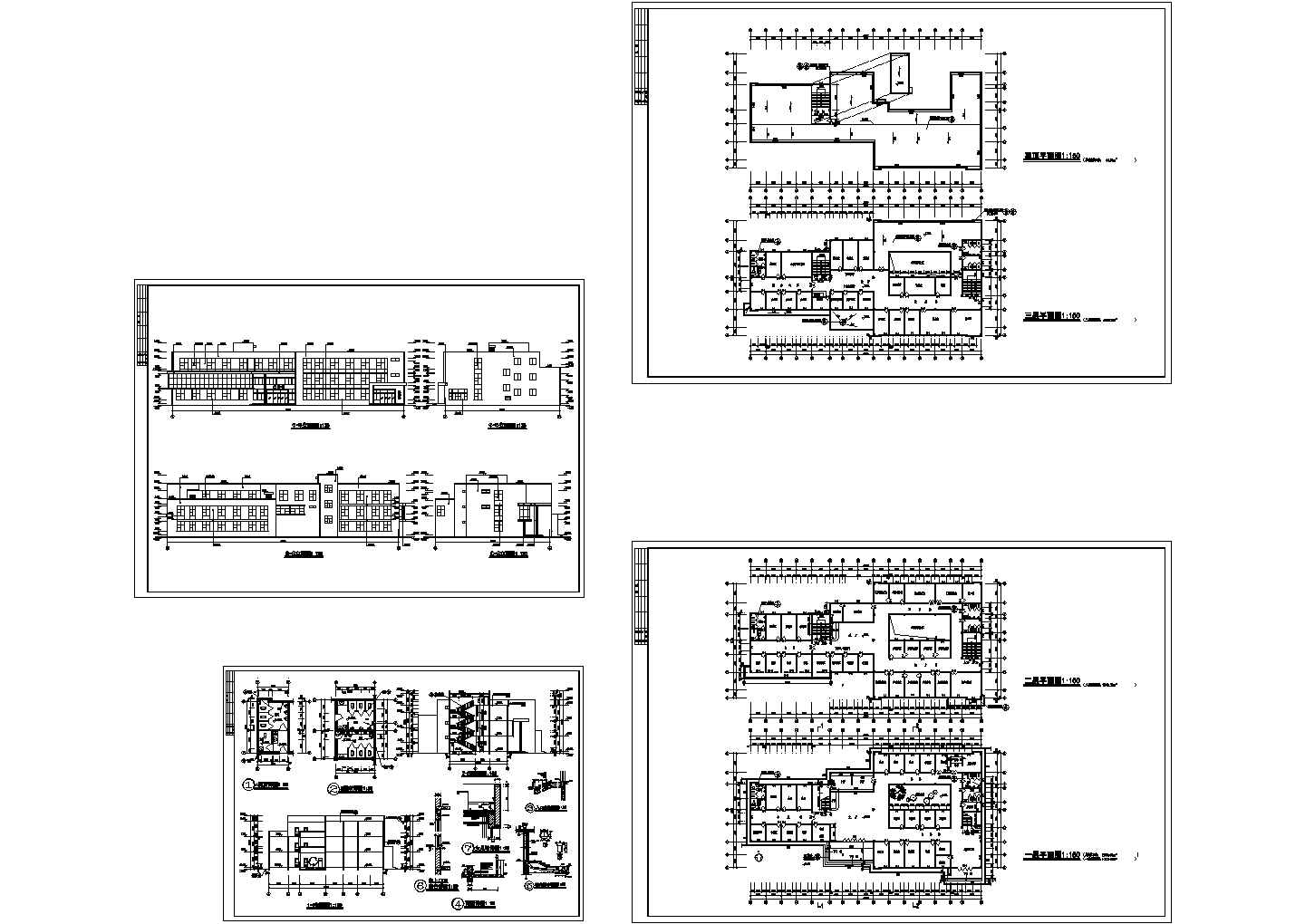 【西安】某医院独立门诊楼建筑设计施工CAD全套图纸