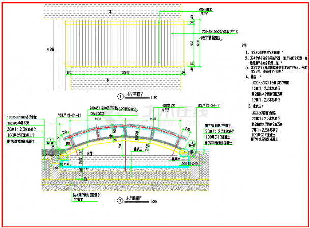 某空中花园CAD详细节点完整工程全套木桥-图一