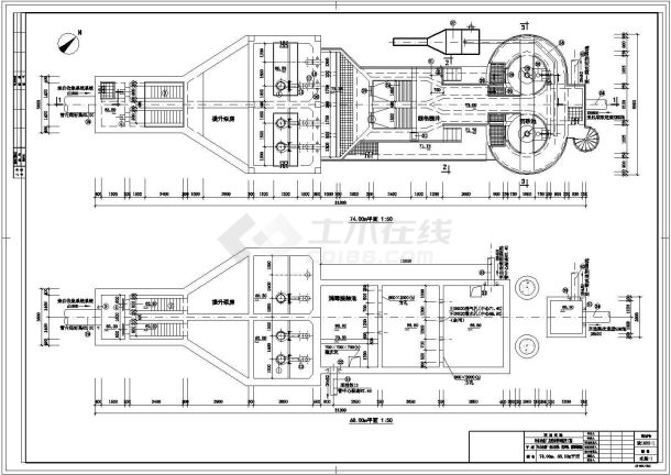 [浙江]6000吨污水处理厂及配套管网工程CAD给排水设计全套图纸-图二