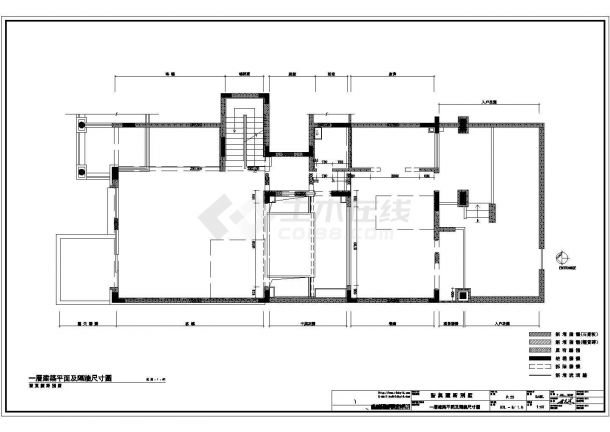 某別墅平面CAD完整构造施工节点图纸-图一