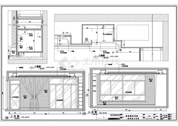 某别墅一二层CAD完整节点剖面构造设计图纸-图一