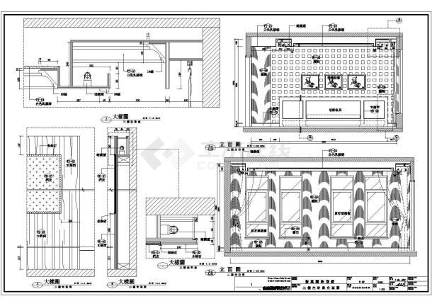 某别墅一二层CAD完整节点剖面构造设计图纸-图二