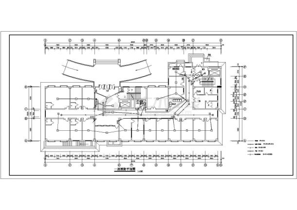 某医院电气消防设计CAD构造完整详细图-图二