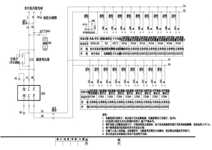 [浙江]自来水厂处理工程施工图供电系统CAD电气设计图_图1