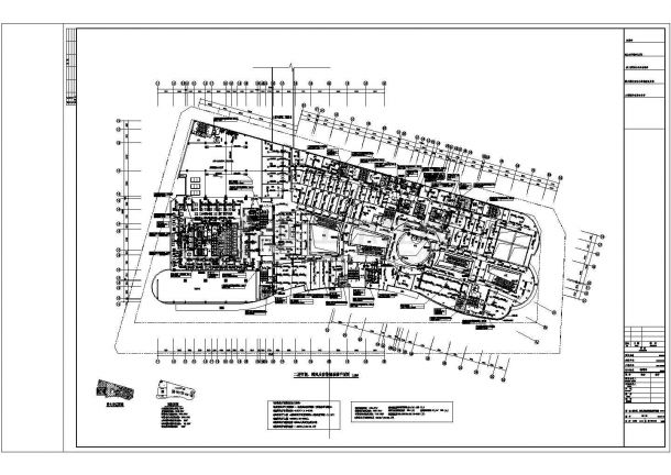 深圳市某大型商务中心全套中央空调及通风防排烟系统设计施工CAD图纸-图二