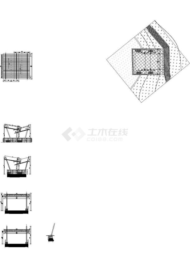 特色廊架设计详图 （钢结构）-图一