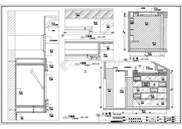 某別墅二三层CAD完整节点构造设计图-图一