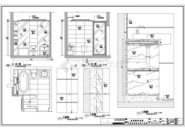 某別墅二三层CAD完整节点构造设计图-图二
