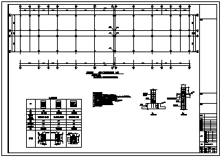 服务中心设计_某地上四层框架结构服务中心结构施工cad图纸-图二