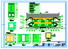 二层仿古四合院建筑设计cad施工图纸（带1JPG外观效果图）-图一