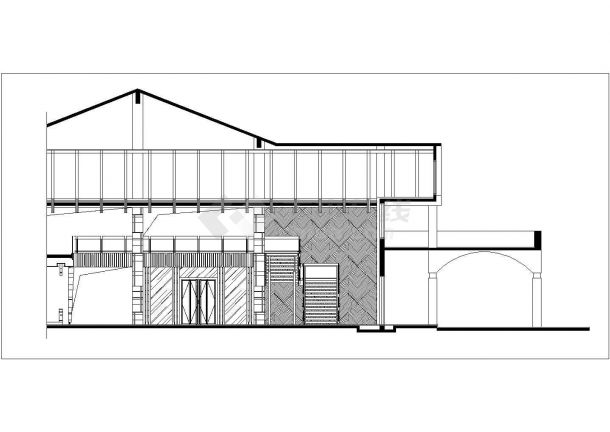某别墅样板房高尔夫会所CAD构造详细设计图-图二