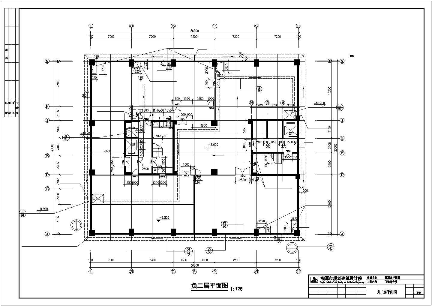 某县中医院门诊综合楼建筑设计CAD施工图